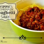 grammie's homemade spaghetti sauce