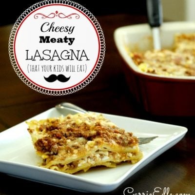 cheesy meaty lasagna