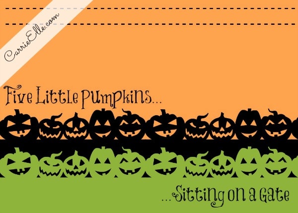 Free Halloween Printable Decoration Pumpkins