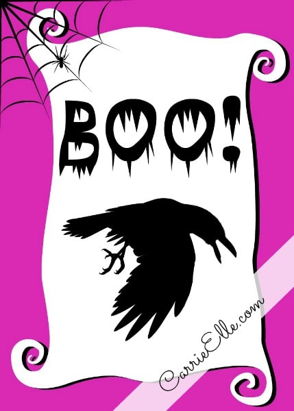 Free Halloween Printable Crow