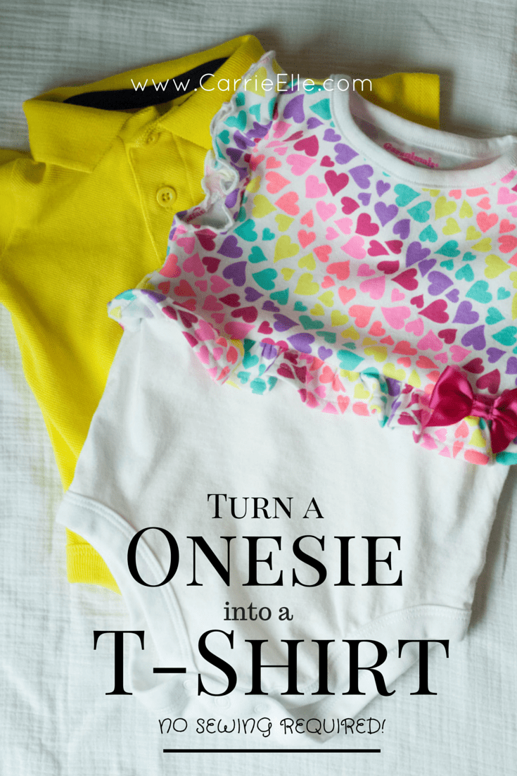 Turn a Onesie into a Shirt