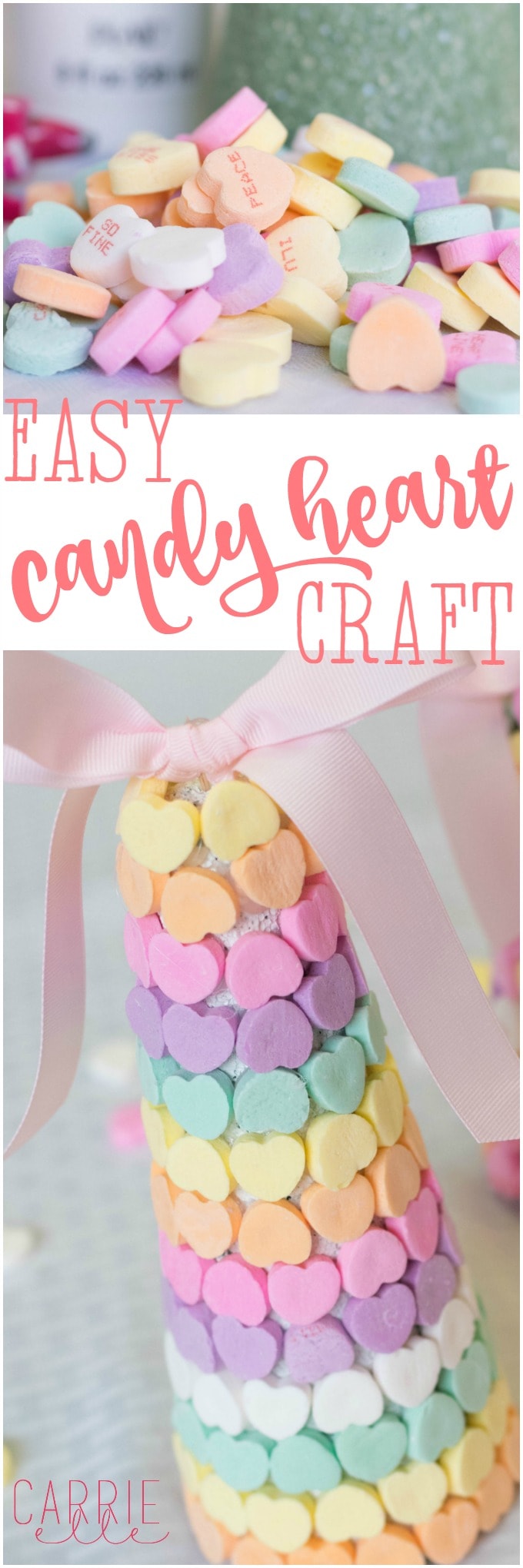 Easy Candy Heart Craft