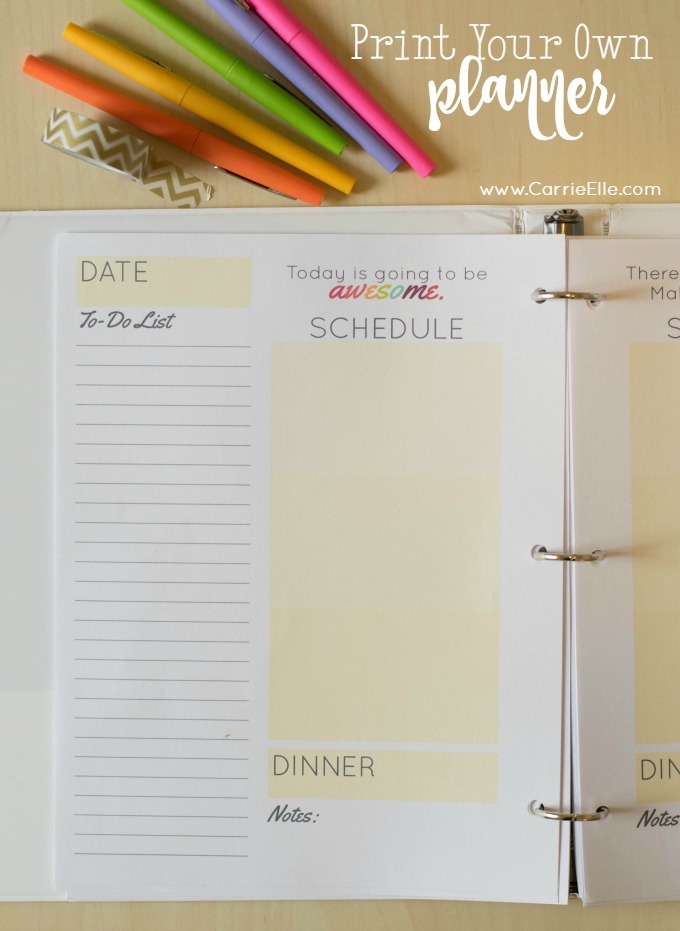 Print Your Own Planner