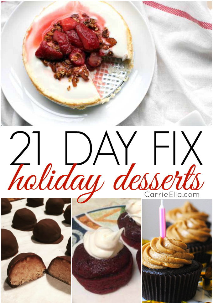21 Day Fix holiday desserts