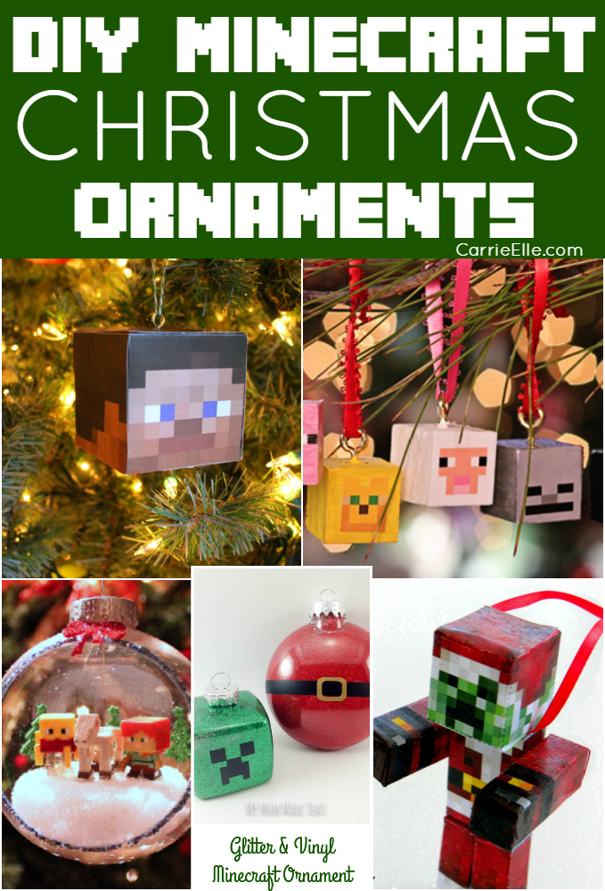 DIY Minecraft Ornaments