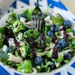 21 Day FIx Kale Blueberry Salad