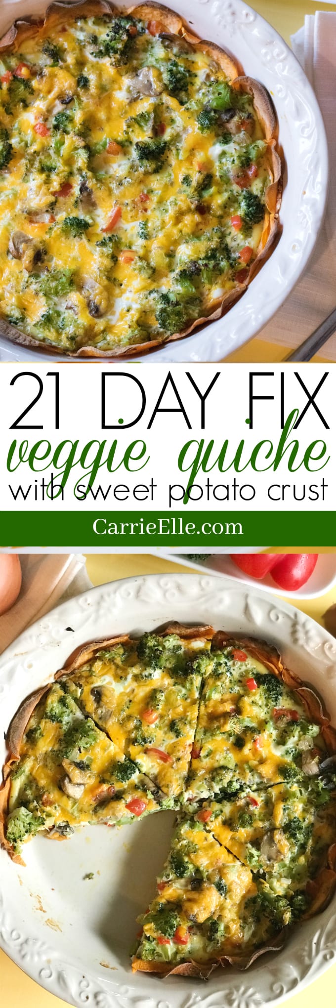21 Day Fix Veggie Quiche