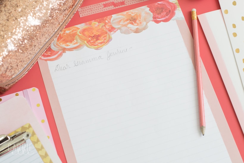 Printable Floral Stationery