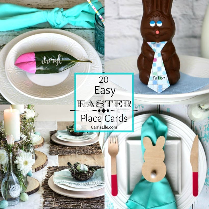 Easy Easter Place Cards Collage