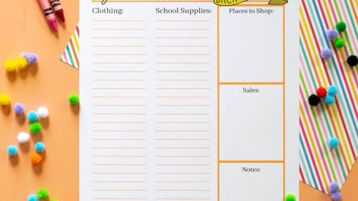 Printable Back-to-School Shopping List (& how I Save BIG on my BTS Budget)