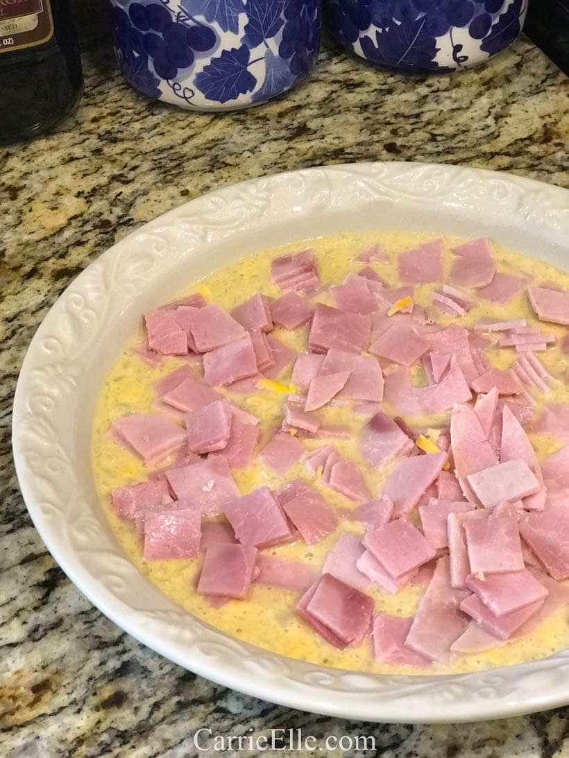 21 Day Fix ham and cheese breakfast quiche