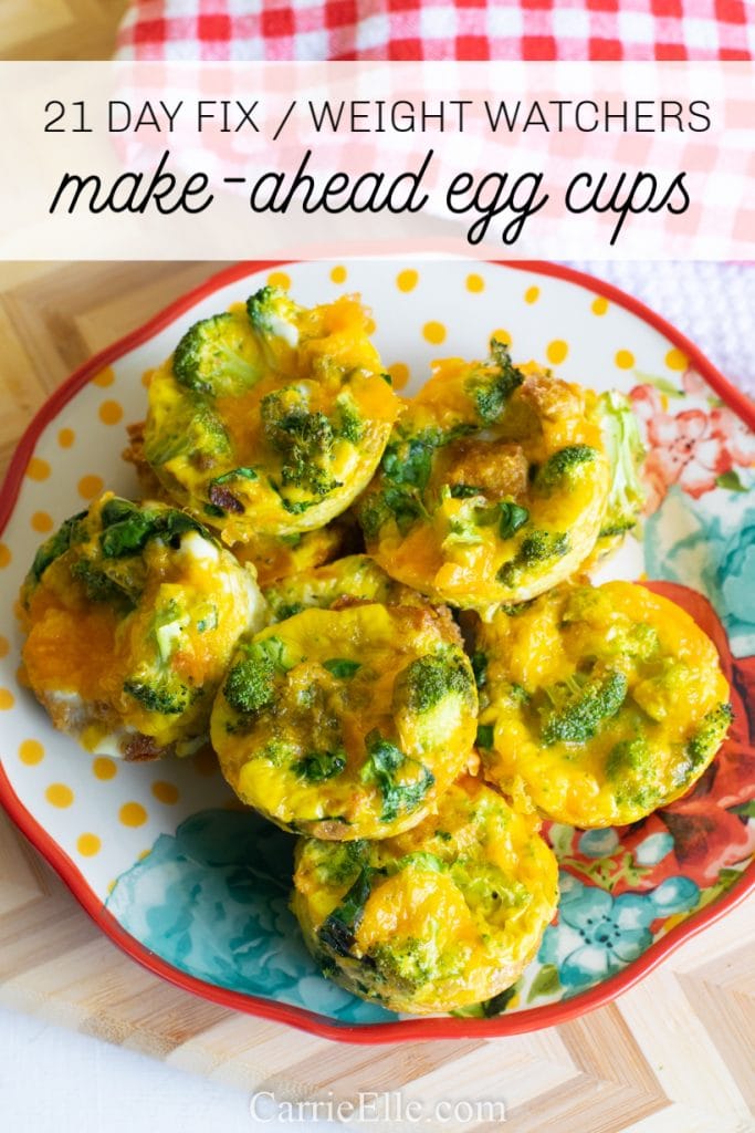 21 Day Fix Weight Watchers Broccoli Cheese Egg Cups